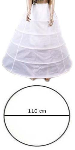 5 abroncsos alsószoknya